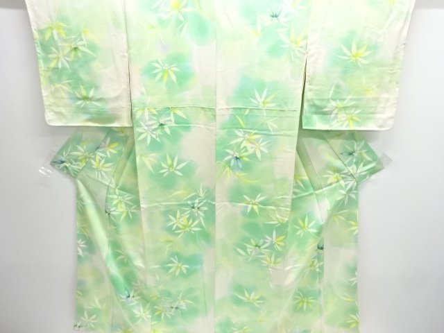 JAPANESE KIMONO / UNUSED KOMON / LEAF 